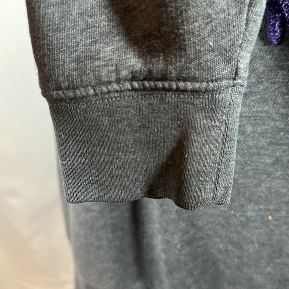 Victoria’s Secret PINK Oversized Grey & Purple Love Pink Sweater - Picture 8 of 10